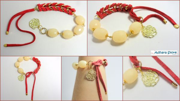 Pulseira in love nude